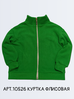 10526 Куртка флисовая зеленая (60-110/116)