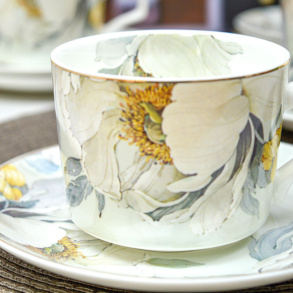 Чайный набор 12 предметов 230мл "Light flower"