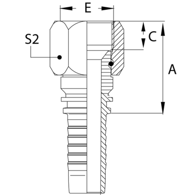 Фитинг DN 50 JIC (Г) 2.1/2