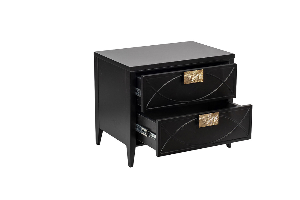 Тумба прикроватная Garda Decor 98BP-GD02TUMB-CHERN