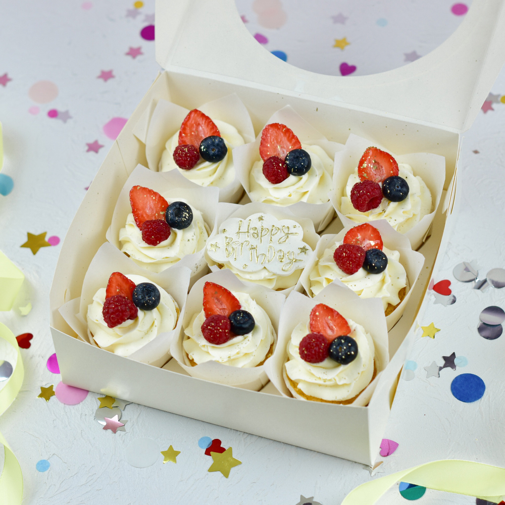 Капкейки ванильные 6 шт