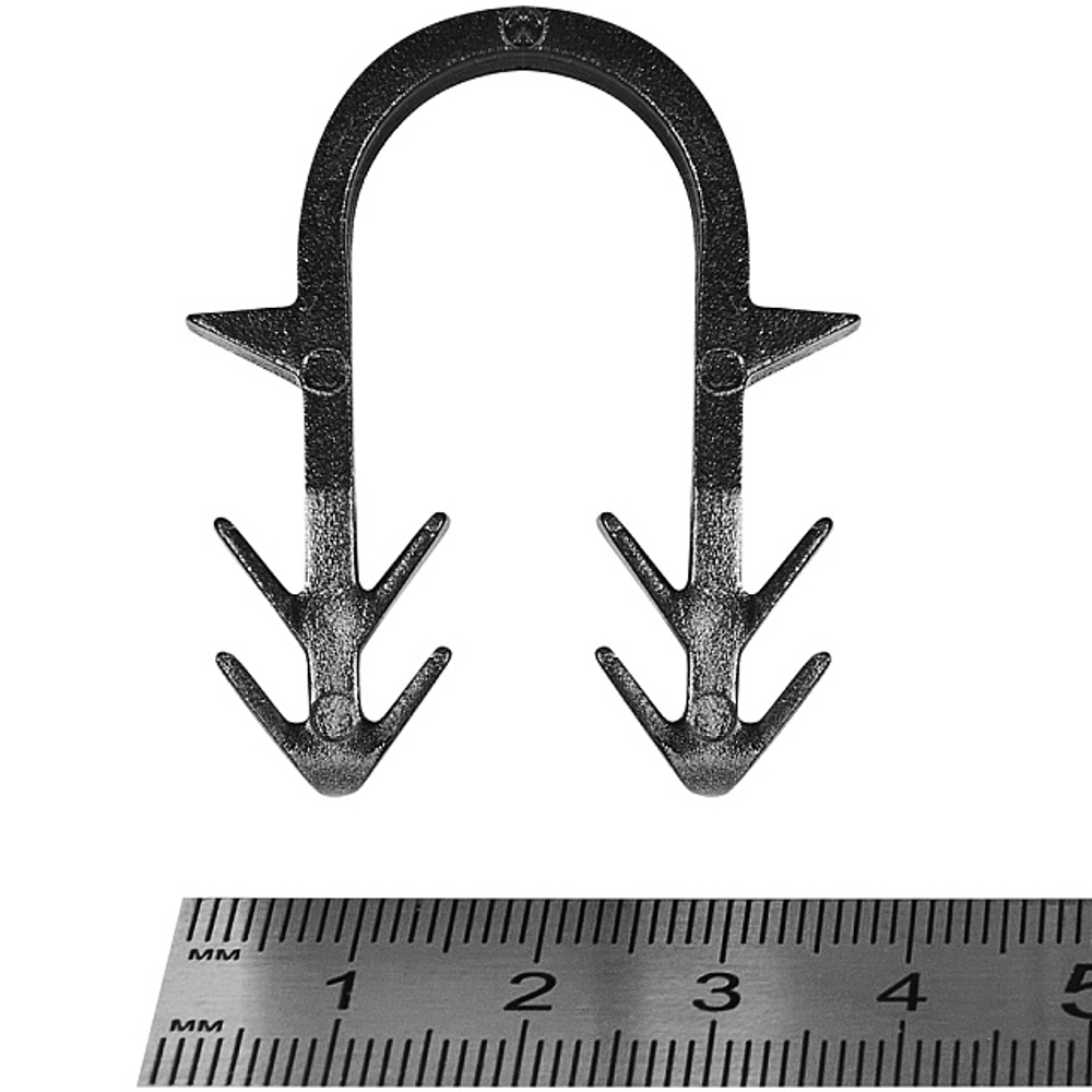 Скоба якорная с двойным гарпуном STOUT для фиксации трубы диаметром 16-20 мм.