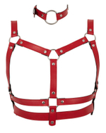 Красный комплект БДСМ-аксессуаров Harness Set