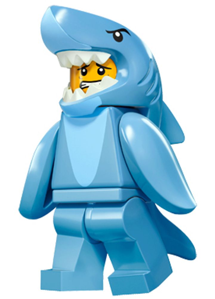 Минифигурка LEGO    71011 - 13  Парень в костюме акулы