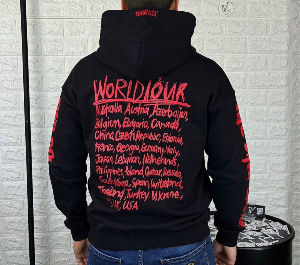 Худи Vetements World Tour Limited Edition премиум