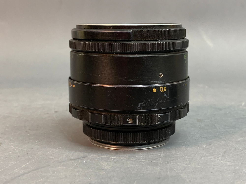 Helios-44-2 царапины на передней линзе