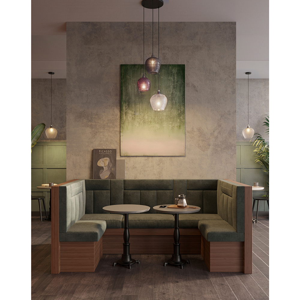 Светильник подвесной каскадный aurora, D50 см, сливовый/серый/прозрачный