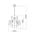 Подвесная люстра Arte Lamp PIPIRIMA A4089LM-6AB