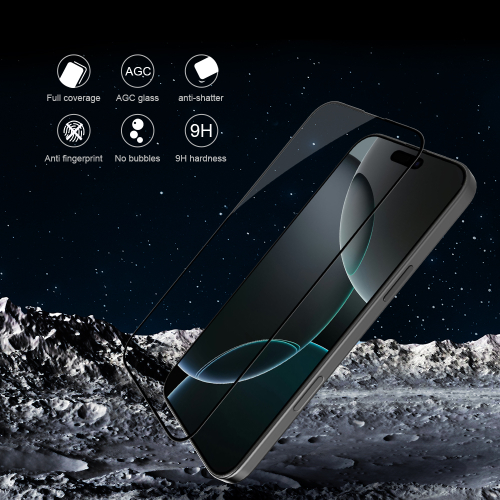 Стекло 3D из закаленного стекла от Nillkin для iPhone 16 Pro Max, серия 3D CP+MAX Anti-Explosion Glass Screen Protector (закругленные края)