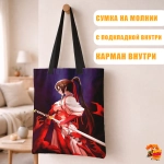 Сумка шоппер с принтом Адский Рай