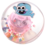 Мяч 6,5 см «Морские жители» (попрыгун с водой и подсветкой) СТИКЕР НА ВЛОЖЕНИЕ