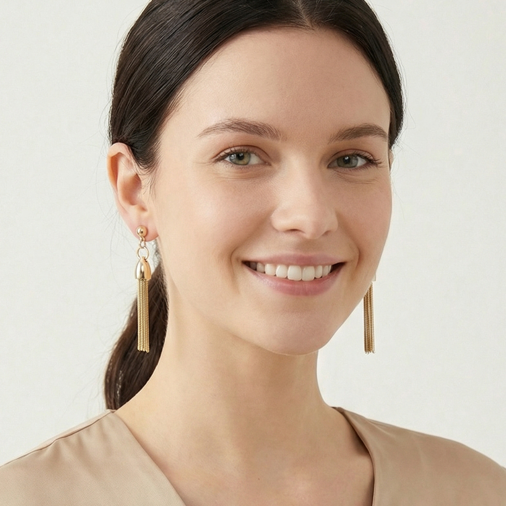 Серьги Fiore Luna Tassel LE6085 G