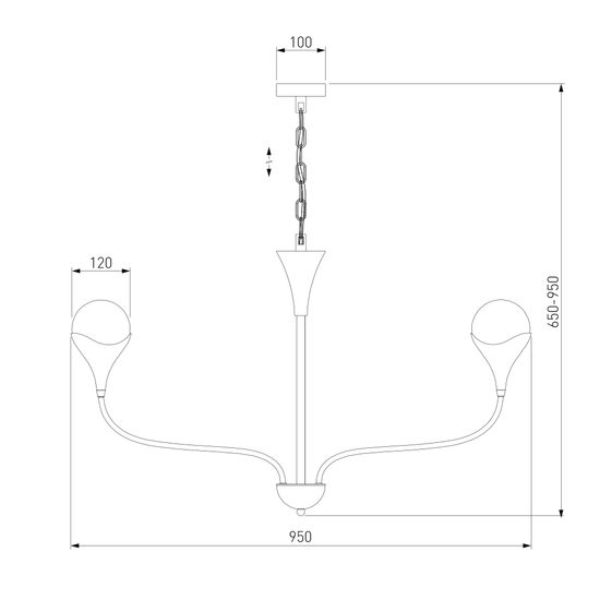 60169/8 / подвесной светильник / никель Smart
