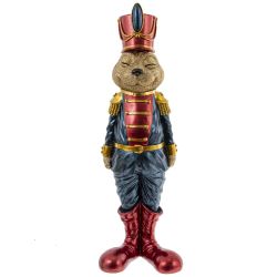 GAEM Фигурка декоративная "Солдатик-зайка", L11,5 W10 H37 см