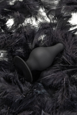 Черная анальная втулка Spade XS - 6,5 см. (Цвет: черный)