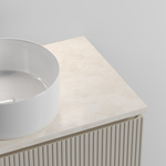 Sancos Столешница для ванной комнаты 800х460 с отверстием под смеситель, цвет kreman, артикул TT80A2X