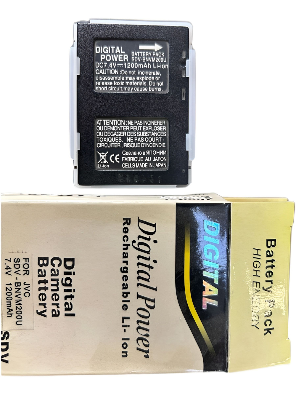 Аккумулятор SDV-BNVM200U , 7.4 вольта, 1200 мАч для видеокамеры JVC