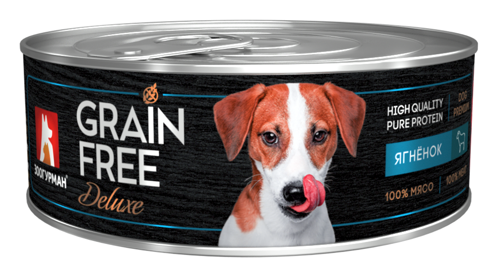 Зоогурман корм консервированный для собак grain free