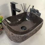 Раковина из речного камня RS-65065 44*33*15 0861