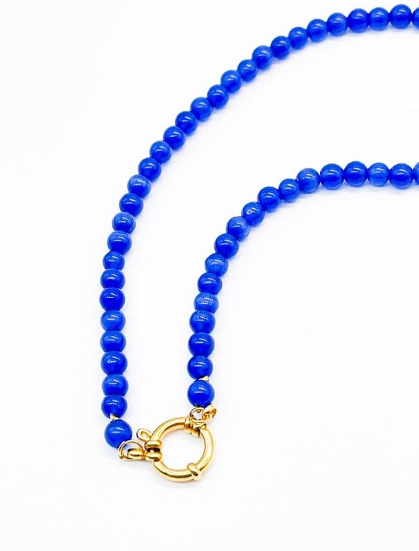 Чокер из камня Cat Eye 6 мм