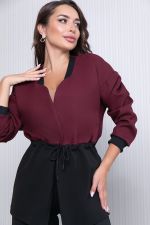 Жакет "На стиле" (блэк/бордо) Б7071 LT Collection