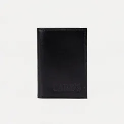 Визитница вертикальная, 18 листов, цвет чёрный