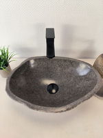 Раковина из речного камня RS-65986 46х33х14 из натурального камня