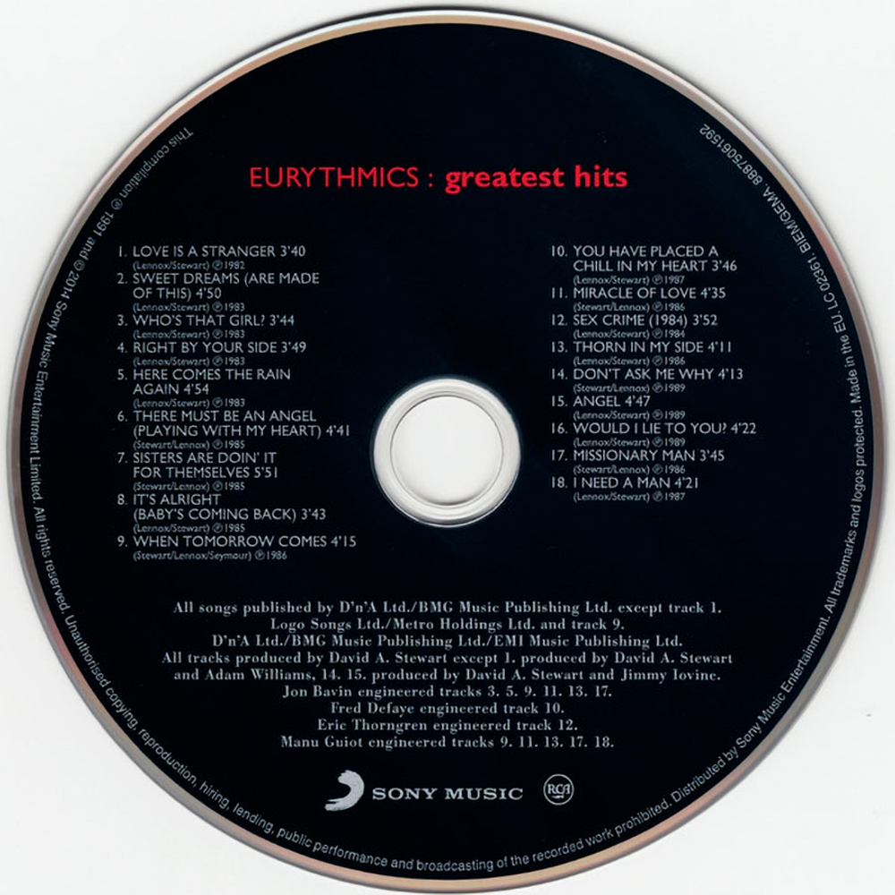 Eurythmics / Greatest Hits (CD)