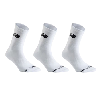 Теннисные носки New Balance Youth Daily Essentials Cushion Crew 3P - white