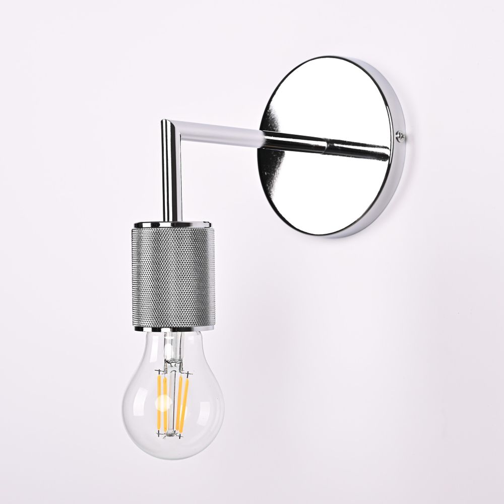 Бра Rh Utilitaire Single Sconce Silver By Imperiumloft