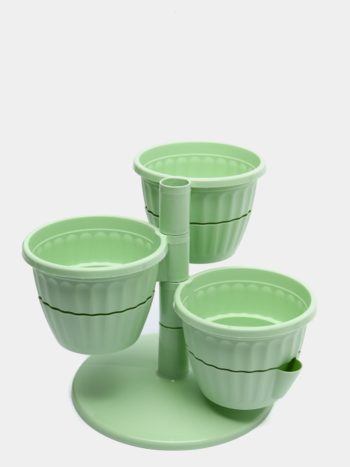 ГОРШОК Д/ЦВЕТОВ КАСКАД 0,7Л СВ.ЗЕЛЕНЫЙ М8069