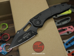 Нож Microtech Stitch Tactical Black + пружина - тактический черный, рукоять нейлон
