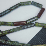 Кровь дракона яшма, императорский камень, трубочка, цилиндр, 13×4мм, штучно