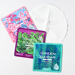 Тканевая маска с экстрактом Альпинии Церумбет Ryu Spa Botanical Shell Ginger Face Sheet Mask