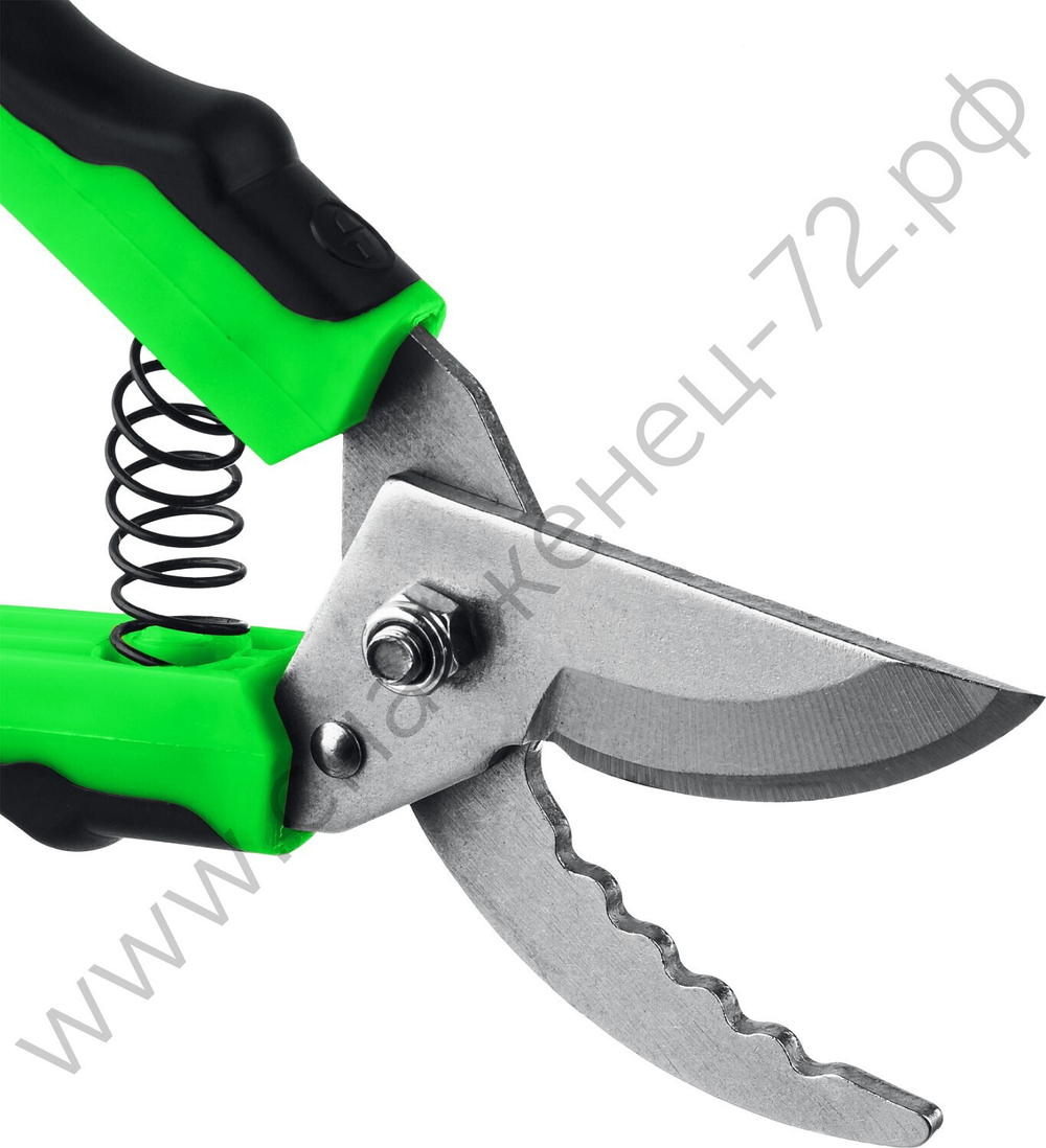 РОСТОК PC-50, 190 мм, стальные закалённые лезвия, двухкомпонентные рукоятки, компактный плоскостной секатор (40201)