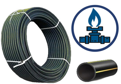 Труба для газа ПНД ПЭ100 SDR11 d110х10 PN10, 50 м (ГОСТ Р 58121.2-2018)