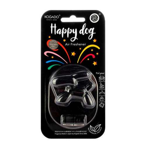 Ароматизатор полимерный Kogado Happy Dog на кондиционер Black Ice 3311