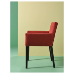 Стул с подлокотниками -  MÅRENÄS /MARENAS /IKEA/МАРЕНЭС ИКЕА, 81х59х56 см, красный/черный