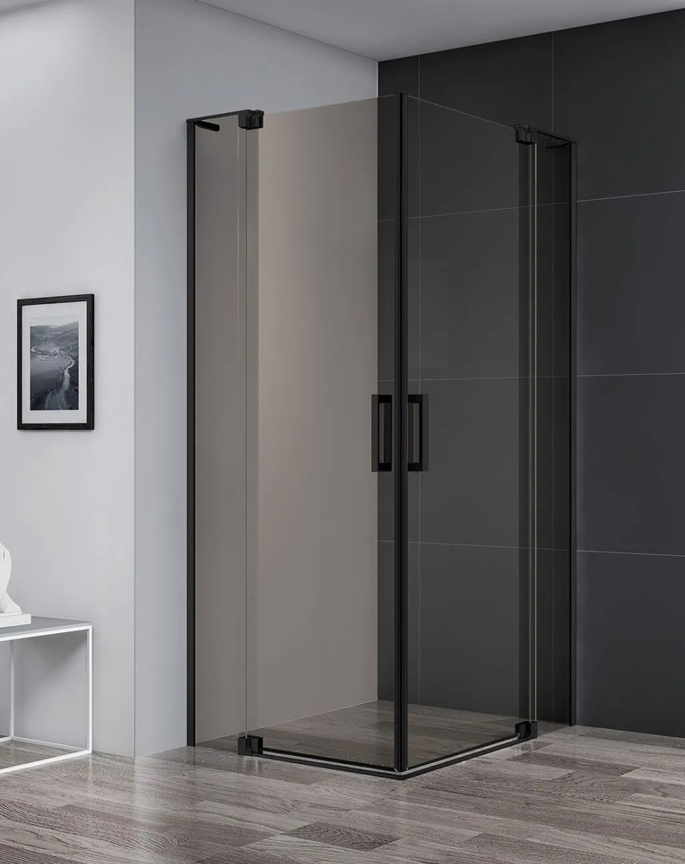 Душевой уголок Cezares SLIDER-A-2-90/100-BR-NERO