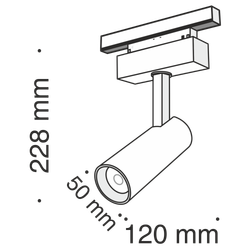 Трековый светильник для магнитного шинопровода светодиодный Maytoni S35 Focus Led TR019-2-10W3K-B
