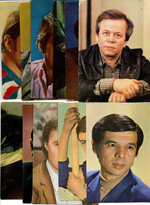 №42 Открытки Артисты и актёры СССР 1970–1980-е г. 25 штук. Цветные, чистые, без повторов