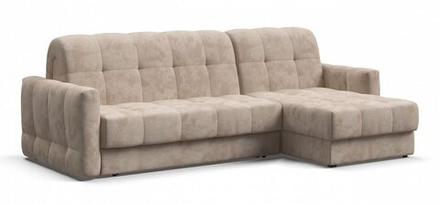 Угловой диван Босс Слип 160 Велюр Алькантара пепел