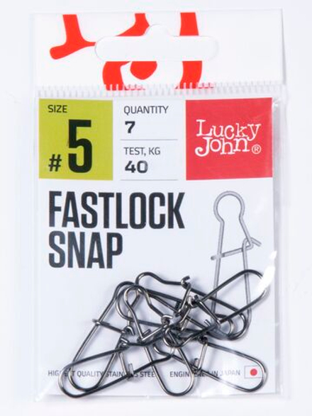 Застежки LJ Pro Series FASTLOCK SNAP №5, 40кг, 7шт.