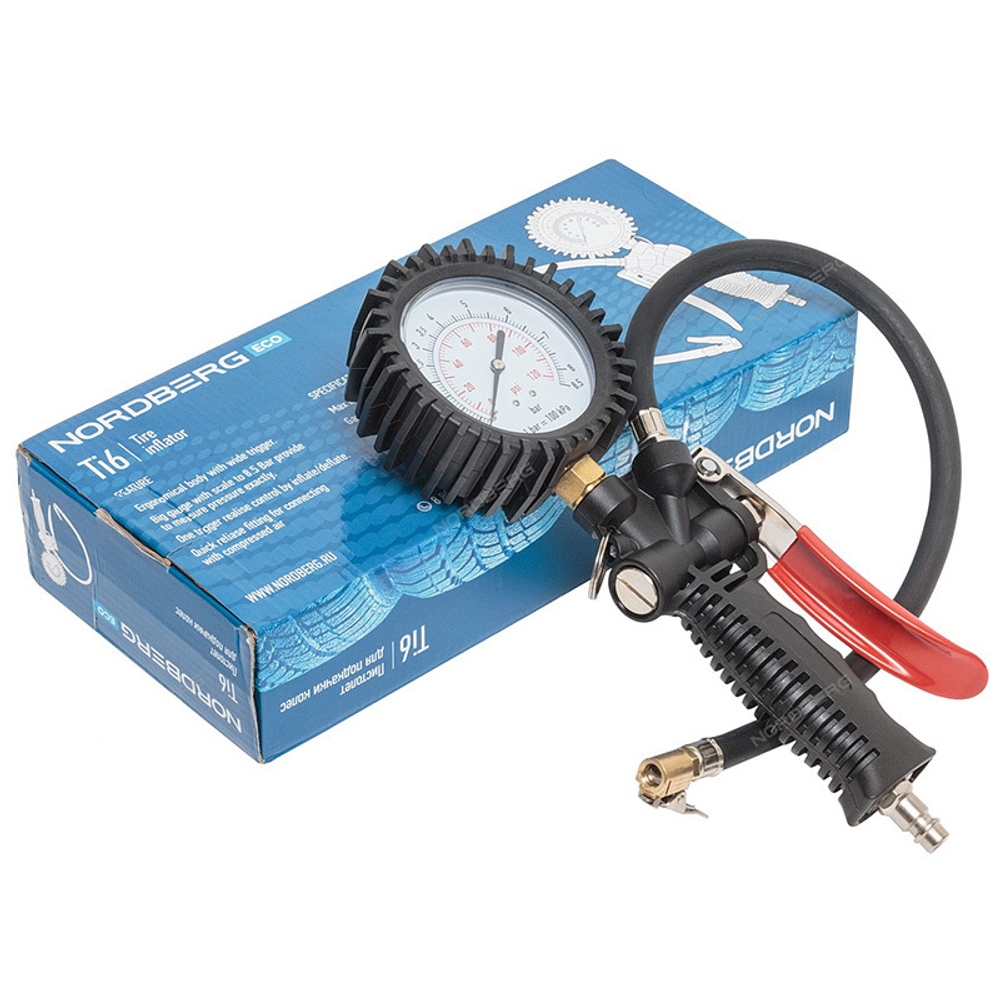 NORDBERG (TI6) Пистолет для подкачки шин, для легковых авто