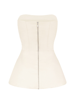 Корсет с баской из атласа