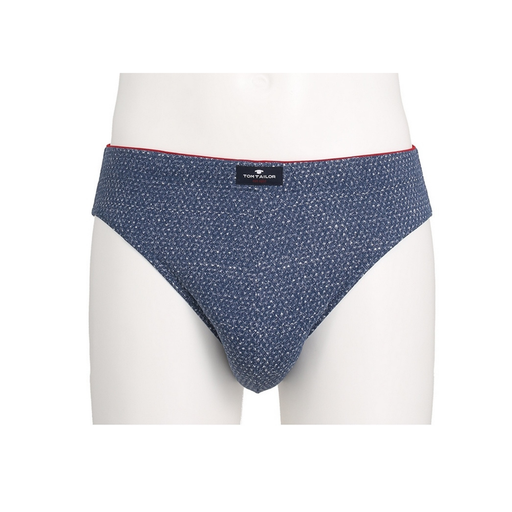 Мужские трусы брифы темно-синие с принтом Tom Tailor 70308/1204 636