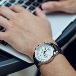 ZEPPELIN Quartz Movement Men"s Watches Watch 42 Silver Dial