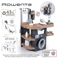 Smoby - Стиральная машина ROWENTA с пылесосом со звуком + 17 аксессуаров 330327