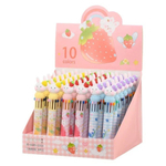 Ручка шариковая, автоматическая, 10в1, Jiandan, 10-ти цветная, серия "ЗАЙЧИК", с резиновой фигуркой