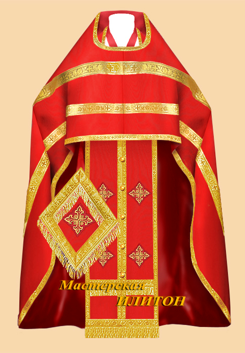 габардин красное
